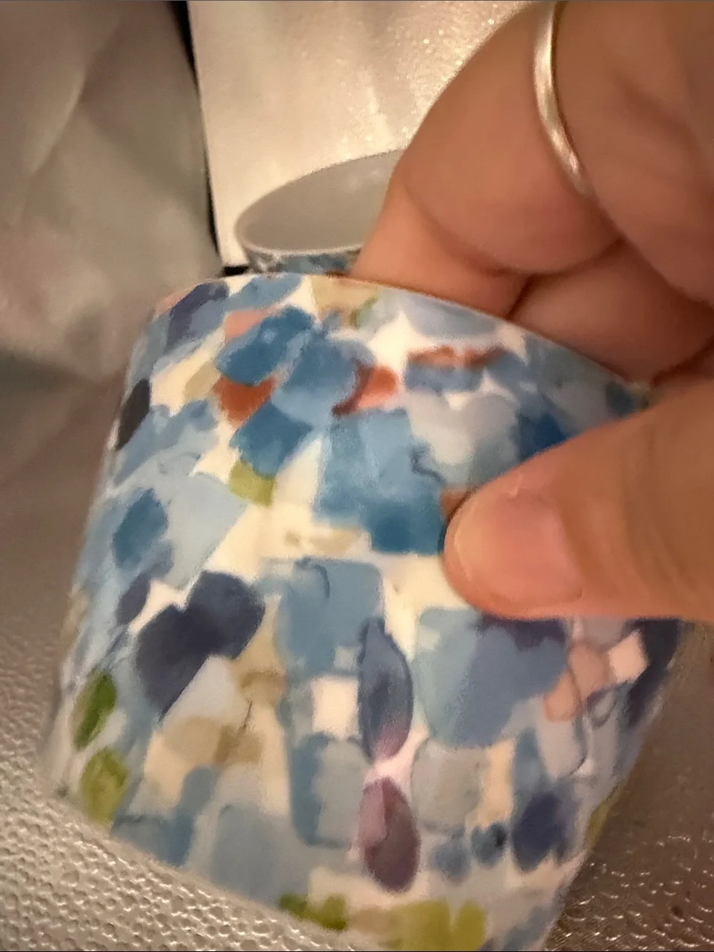 222fifth Selena Blue Porcelain Bowls